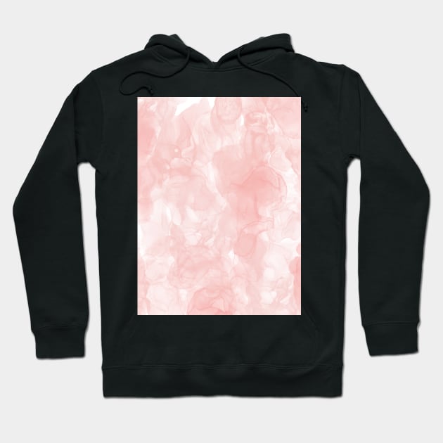 Blush Pink Smoke Abstract Hoodie by AmyBrinkman